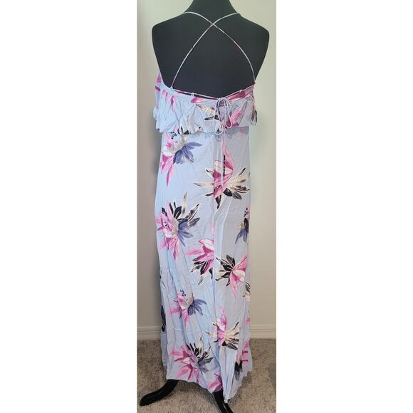 O'Neill Milly Halter Maxi Dress Small Boho Floral Open Back – EUC - Picture 5 of 9